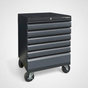 Verktygsvagn med 6 lådor Black edition – Grå, PRO