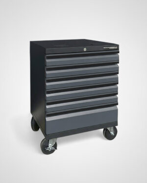 Verktygsvagn med 6 lådor Black edition – Grå, PRO