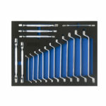 Verktygssats block / lednycklar 17 delar Nisma tools