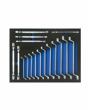 Verktygssats block / lednycklar 17 delar Nisma tools