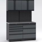 Garageinredning med 4 delar - set 2, Black edition - Grå, PRO