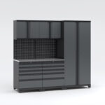 Garageinredning med 5 delar - set 1, Black edition - Grå, PRO