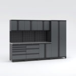 Garageinredning med 7 delar - set 1, Black edition - Grå, PRO