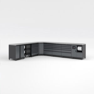 Garageinredning med 8 delar – set 1, Black edition - Grå, PRO