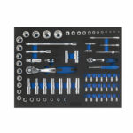 Verktygssats hylsnycklar 74 delar Nisma tools