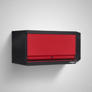Väggskåp med 1 dörr hörn Black edition – Röd, PRO