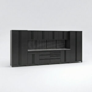 Garageinredning med 10 delar - set 1, Svart, PRO