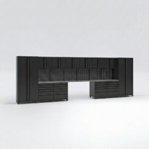 Garageinredning med 12 delar - set 1, Svart, PRO