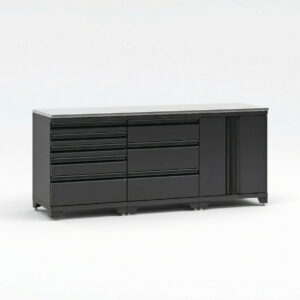 Garageinredning med 3 delar - set 1, Svart, PRO