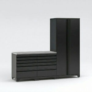 Garageinredning med 3 delar - set 2, Svart, PRO