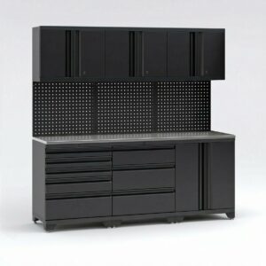 Garageinredning med 6 delar - set 1, Svart, PRO