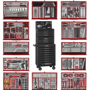 Verktygsvagn 16 lådor 1033 delar verktyg TengTools TKS26B1033T